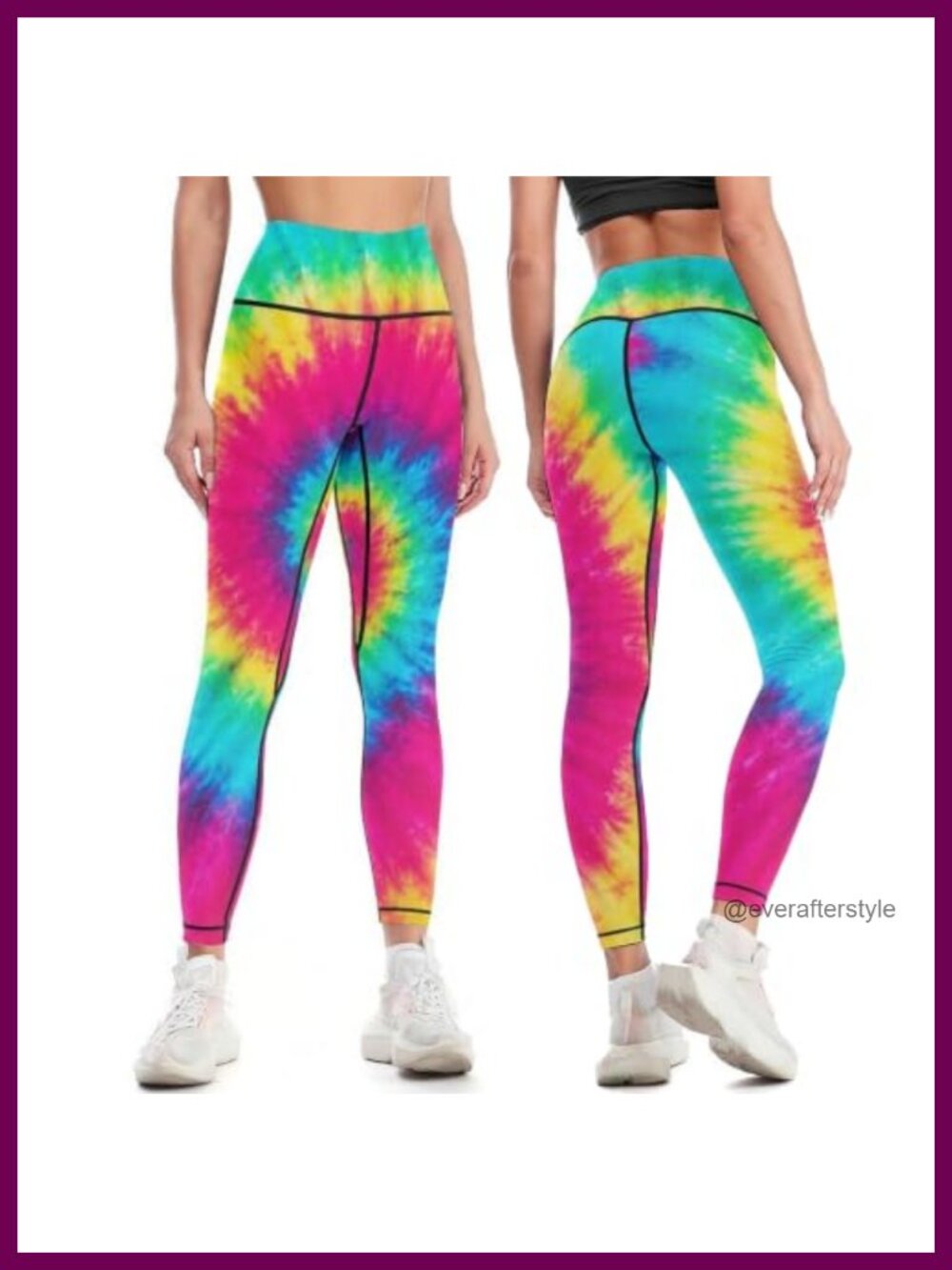 High Waisted Yoga Pants Women Tummy Control 4 Way Stretch Running Workout
